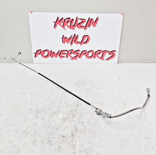 2003 HARLEY SOFTAIL DEUCE Chrome Rear Brake Caliper Line Hose Pipe