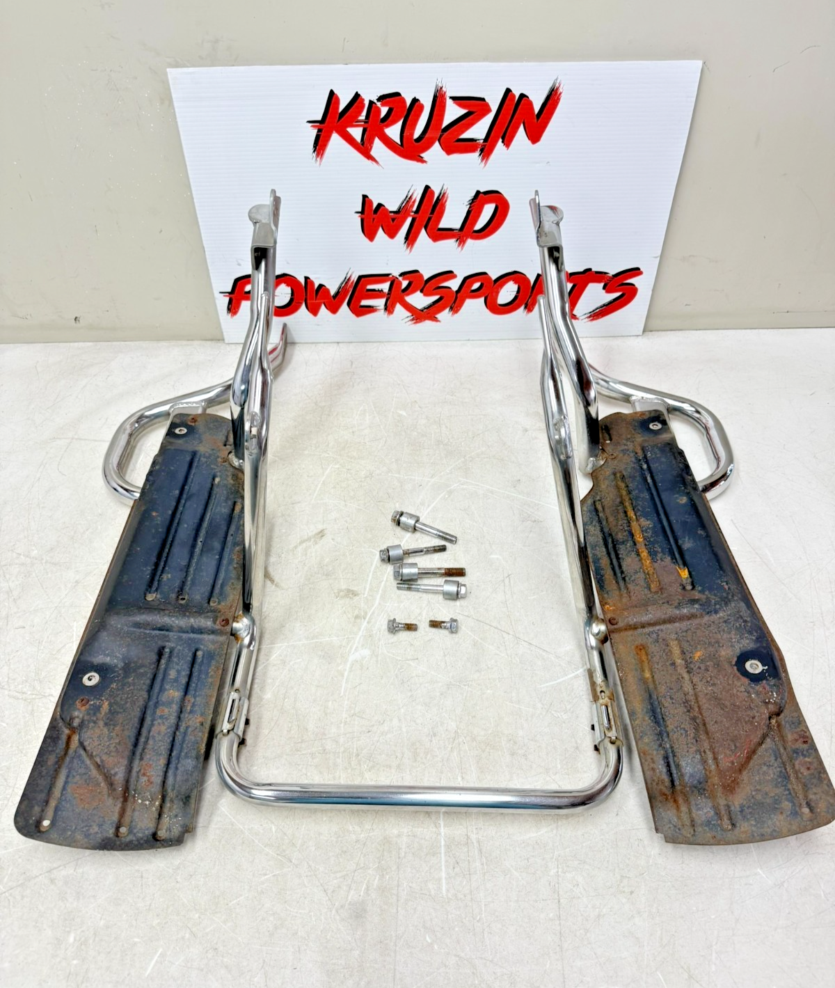 2001 HONDA VALKYRIE INTERSTATE Saddlebag Left Right Mount Bracket + Hardware