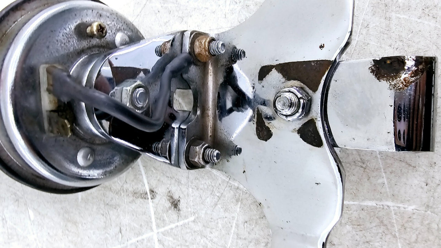 1988 HARLEY SOFTAIL Black Warning Signal Horn Mounting Bracket