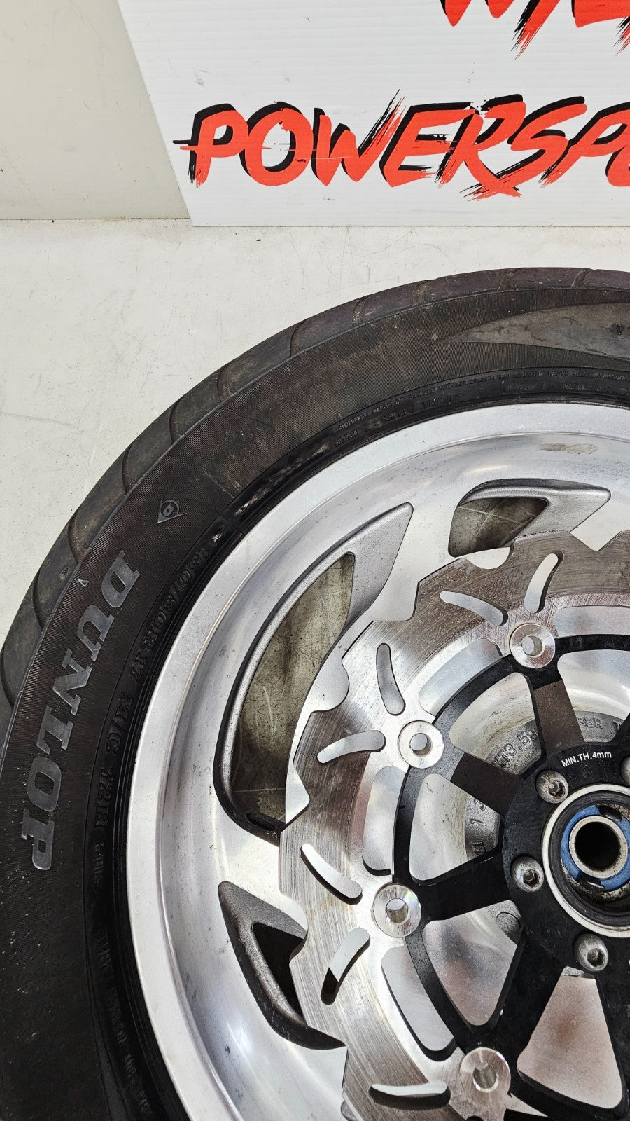 2000 HONDA VALKYRIE INTERSTATE Front Wheel Rim Tire 6 Spoke Brake Rotor 17x.35