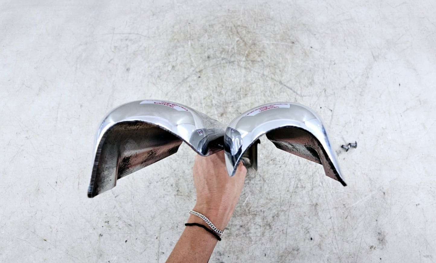 1998 HARLEY FLH ELECTRA GLIDE Chrome Rear Frame Strut Arm Cover Guard