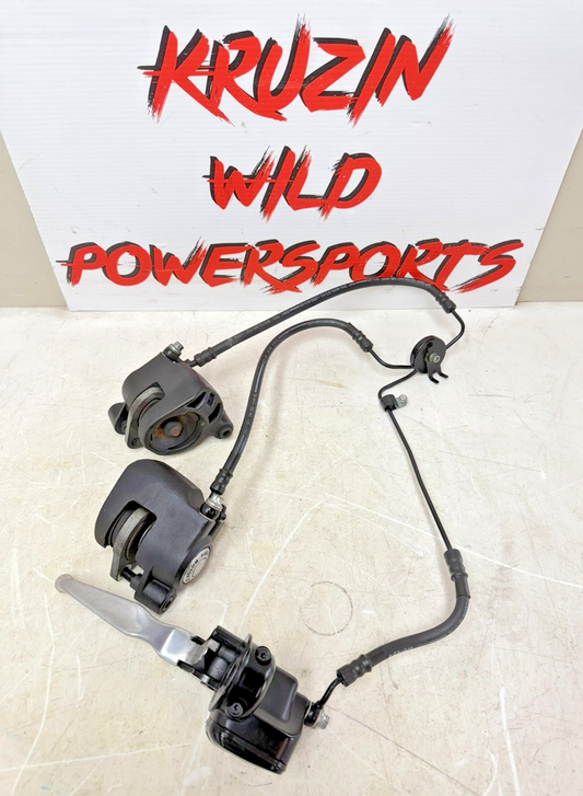 1997 Harley Davidson Sportster Front Brake Master Cylinder & Dual Caliper Hose