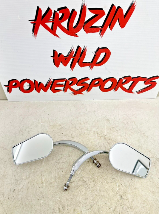2002 HARLEY DYNA LOW RIDER Chrome Right Left Rear View Mirrors