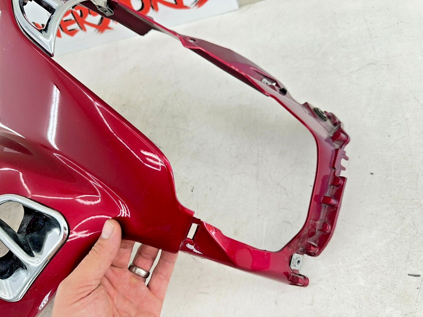 2004 Honda Goldwing GL1800 Red Right Side Headlight Fairing Cowl Panel