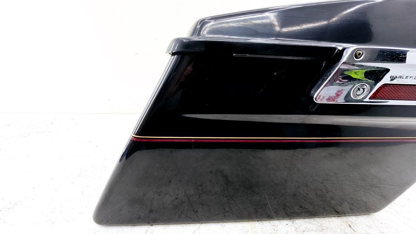 2002 HARLEY ELECTRA GLIDE Right Saddlebag Housing & Lid OEM HD Black Paint