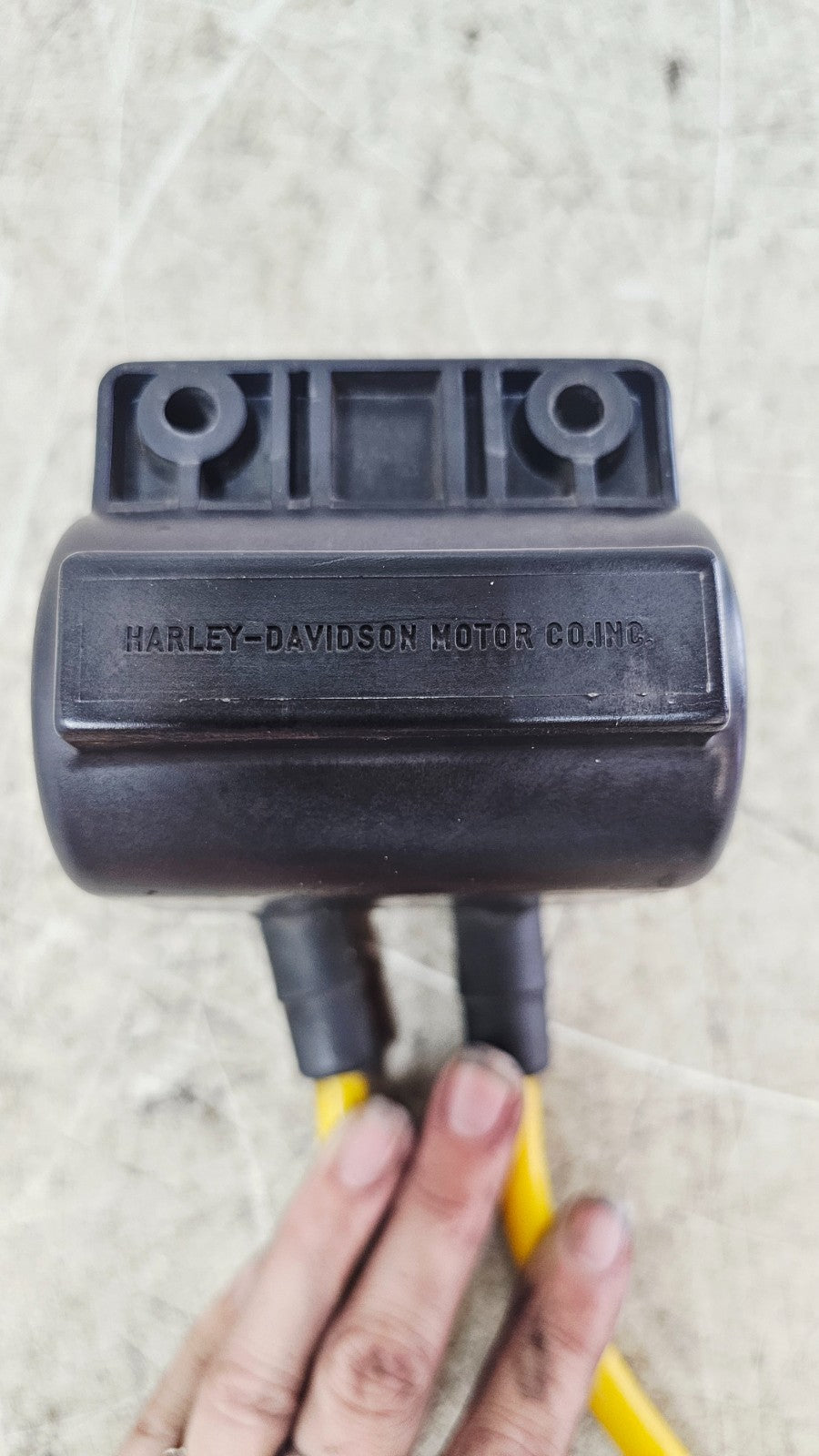 1990 Harley FXR FXRT FXRD FXRS FXLR Ignition Coil V-Fire Yellow Spark Plug Wires