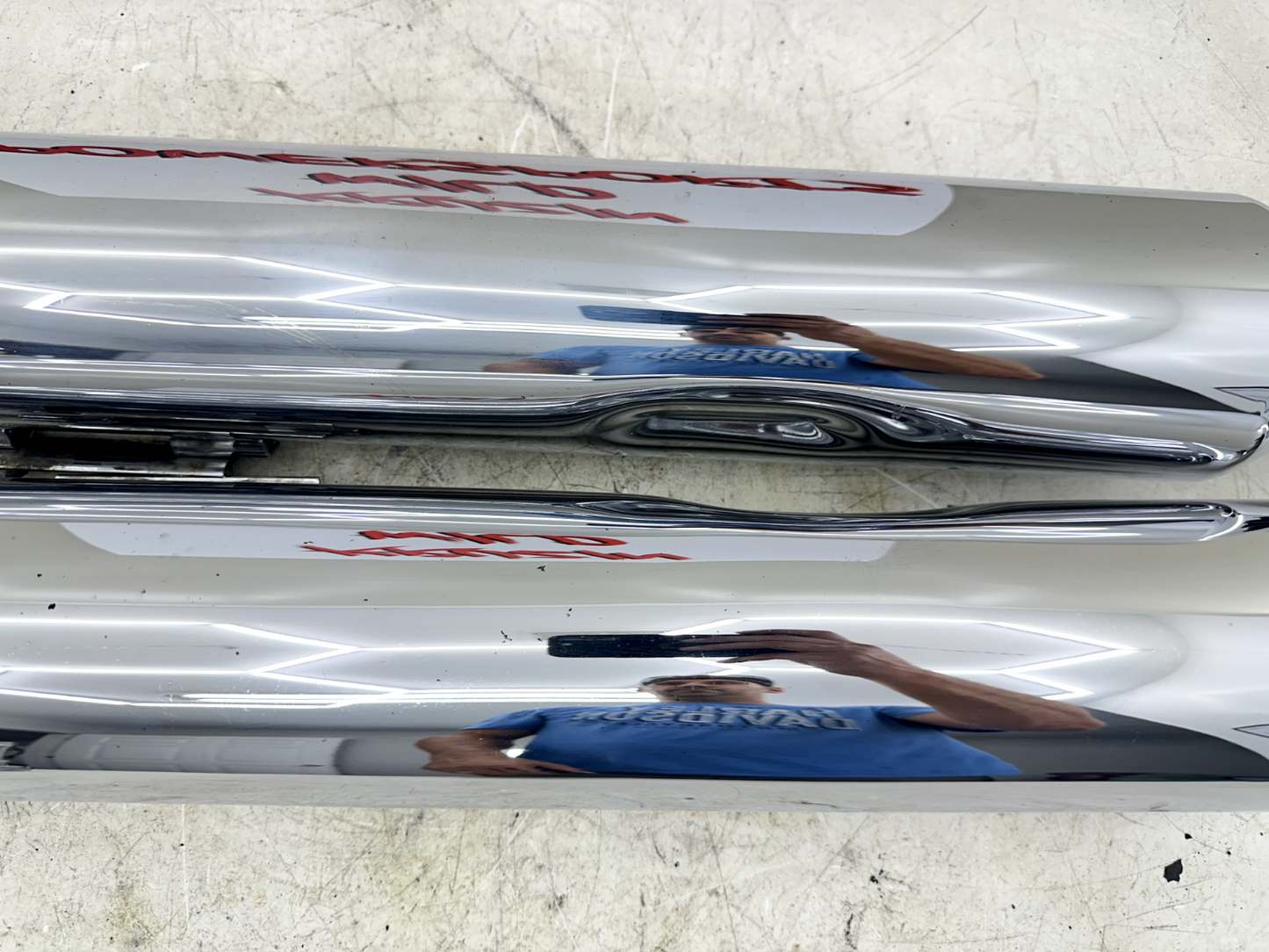 2003 HARLEY ELECTRA GLIDE classic Rinehart 4.5" Exhaust System Slip On Mufflers