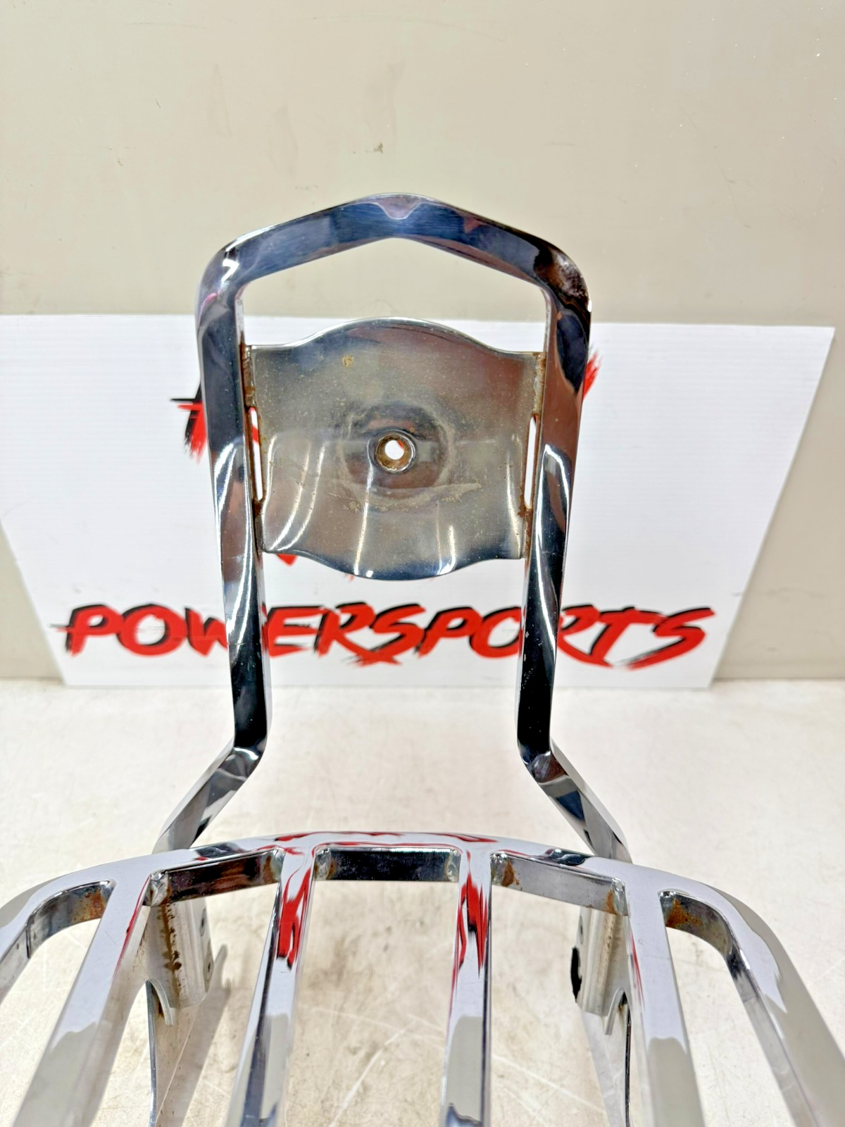 1997 HARLEY DAVIDSON SOFTAIL Chrome Rear Backrest Sissy Bar Luggage Rack
