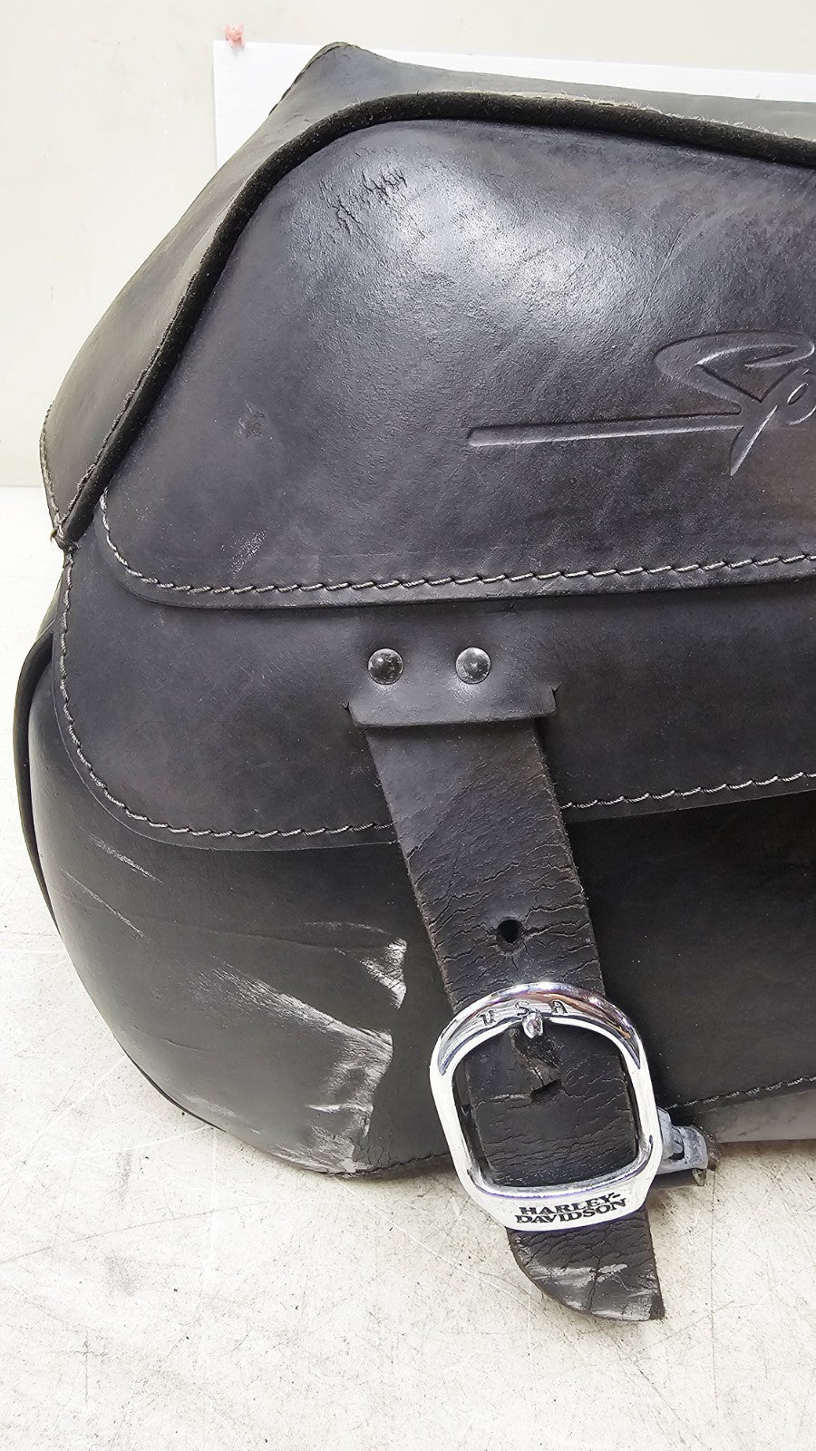 2001 Harley Davidson Sportster OEM Leather Saddlebags