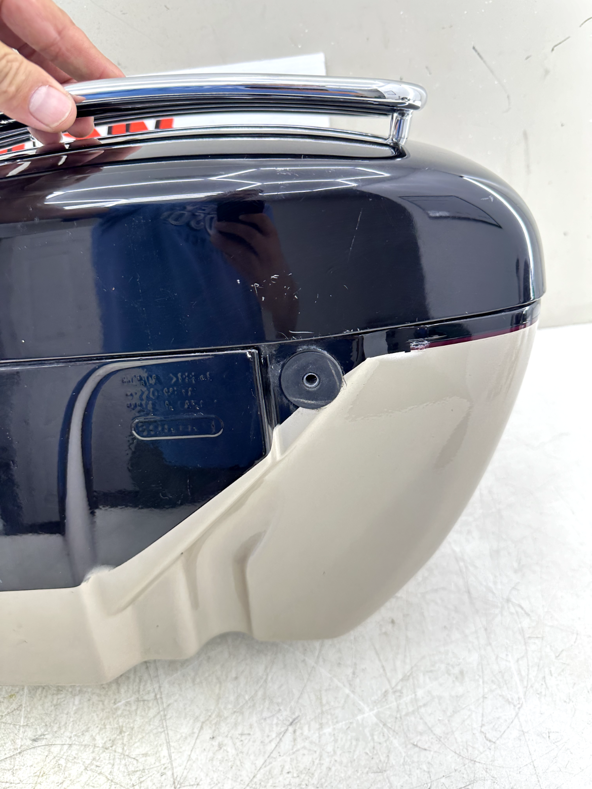 1999 HONDA VALKYRIE INTERSTATE Left Saddlebag W/ Rack + Lid No Cracks