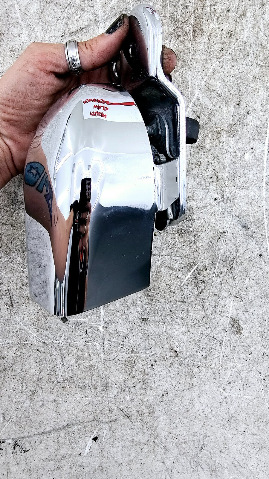 1998 HARLEY FLH ROADKING Chrome Horn + Horn Cover