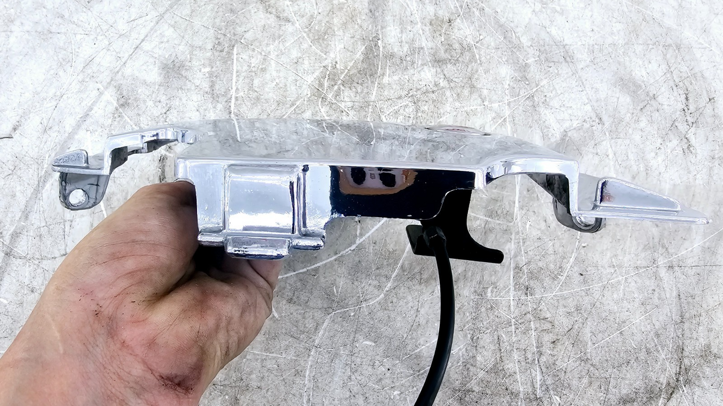 1999 HONDA VALKYRIE INTERSTATE Chrome Center Seat Lock Cover Fairing Panel