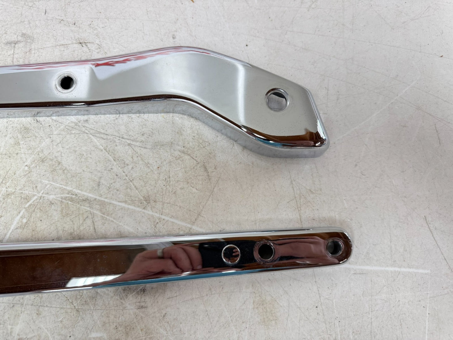 2003 HARLEY DYNA WIDE GLIDE Rear Fender Frame Chrome Strut Arm Bars