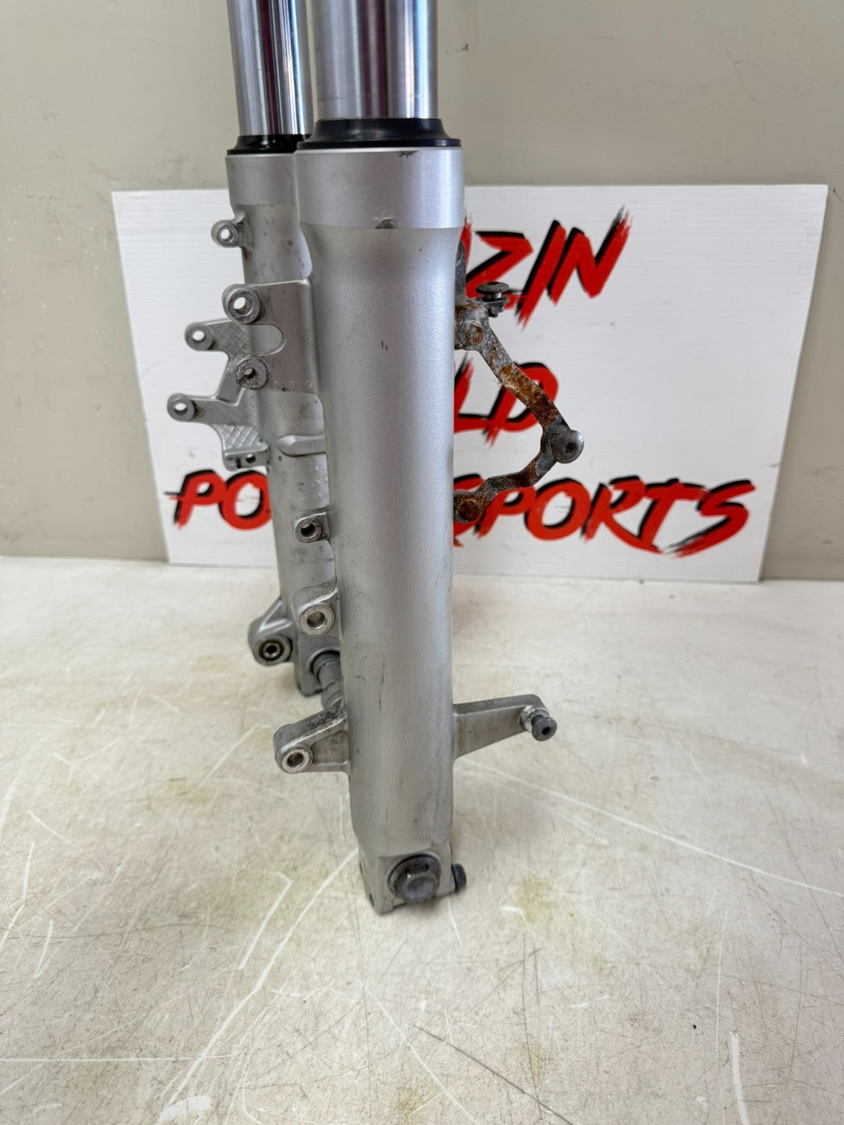 2002 Honda Goldwing GL1800 Forks Front End Suspension Fork Tubes Triple Tree