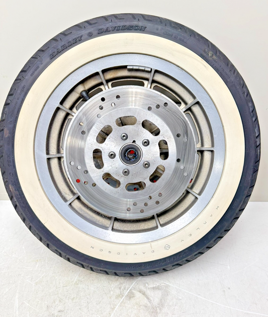1995 HARLEY FLH ELECTRA GLIDE Gold 30th Anniversary Front Wheel Rim 9 Spoke Mag 