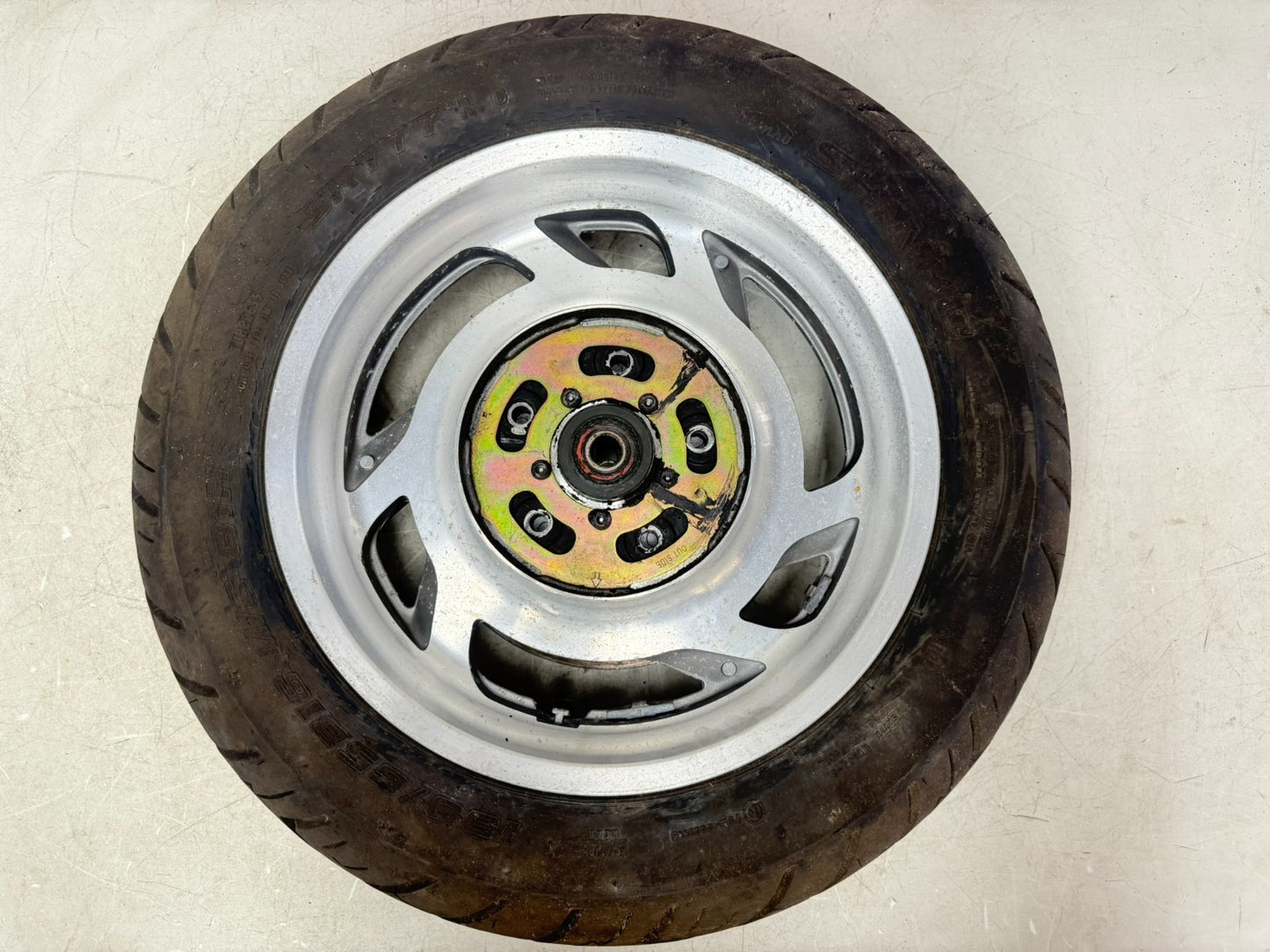 2001 HONDA VALKYRIE INTERSTATE OEM Rear Wheel Rim Tire 6 Spoke Mag