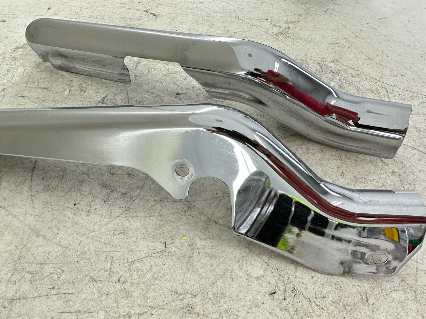 2004 HARLEY FLH ELECTRA GLIDE Chrome Rear Frame Strut Arm Covers