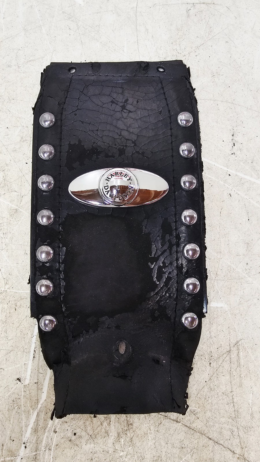 2002 HARLEY SOFTAIL Gas Fuel Tank Dash Leather Bib Cover