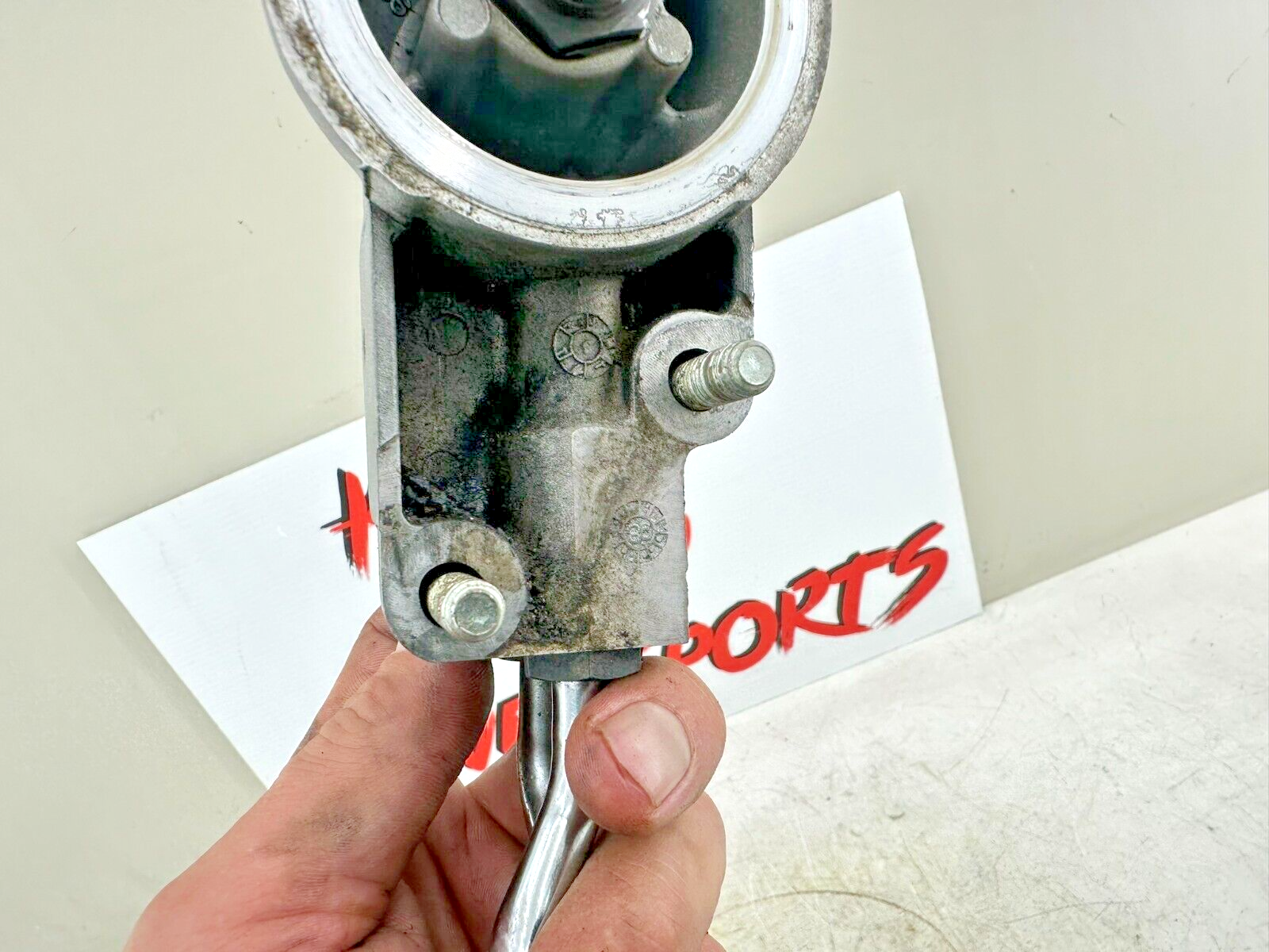 1999 HARLEY SOFTAIL OEM HD Oil Filter Housing & Chrome Hard Lines