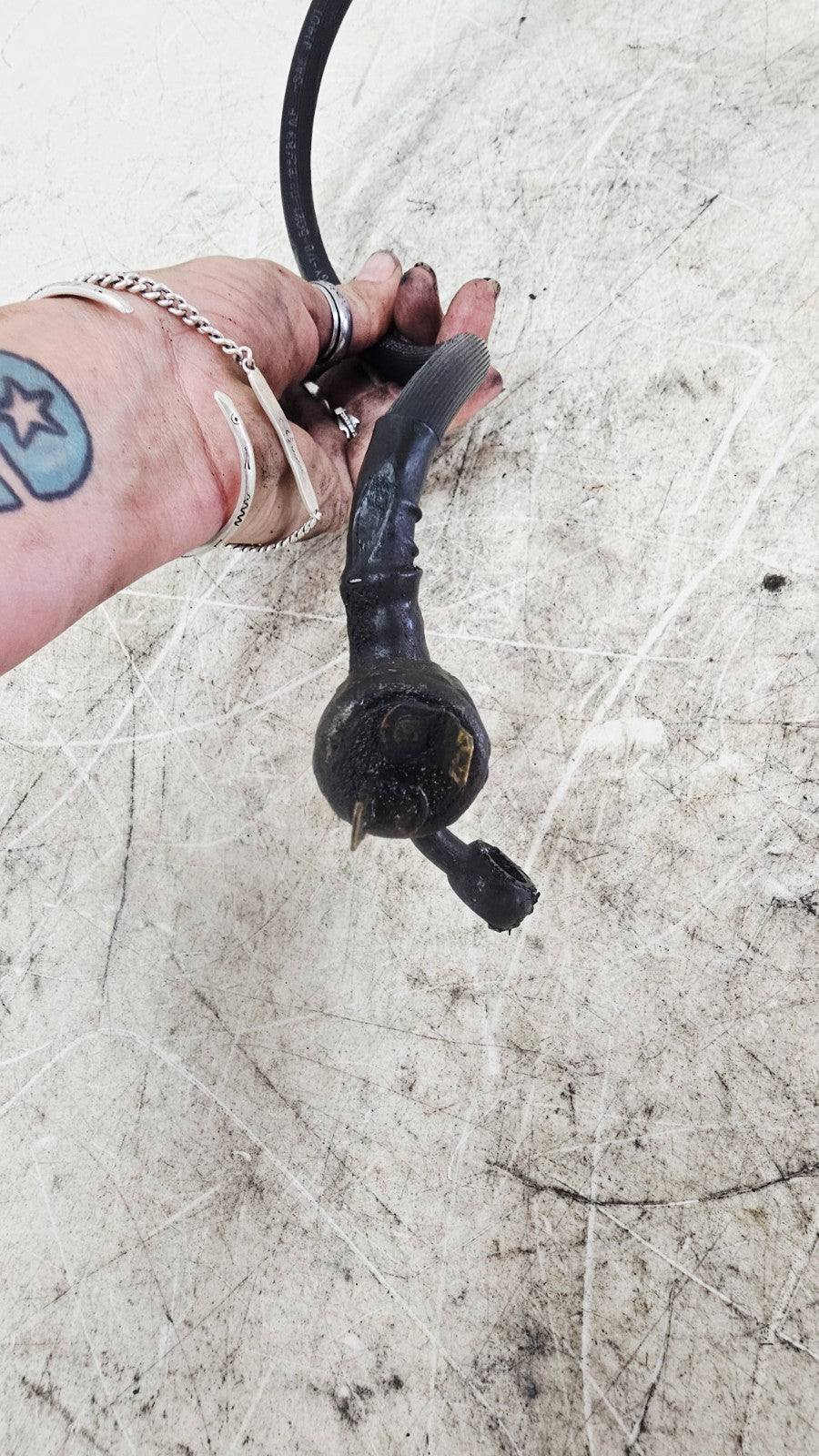 1990 Harley FXR FXRT FXRD FXRS FXLR FXRC Rear Brake Line Hose OEM & Brake Switch