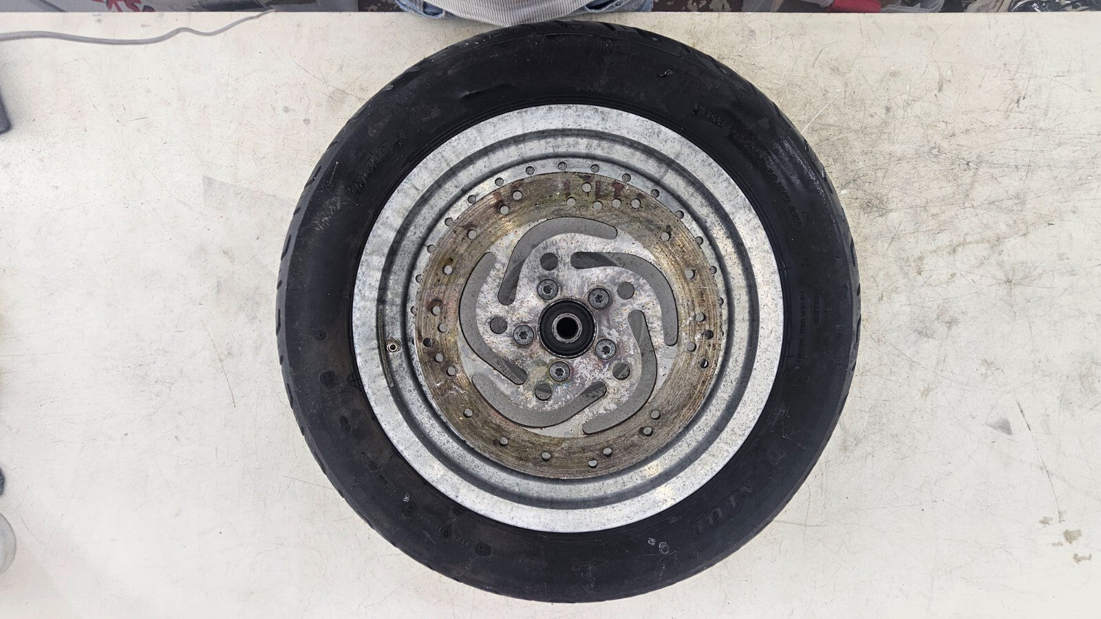 2000 Harley Davidson Sportster 16x3 Rear Wheel Rim Mag Solid Slotted