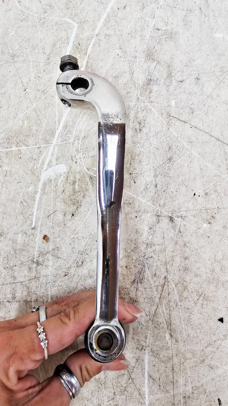 1997 HARLEY DYNA Mid Control Chrome Shifter Shift Lever Pedal