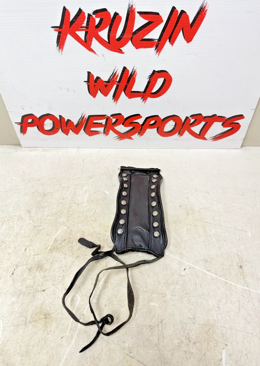 1993 HARLEY DYNA Wide Glide Gas Fuel Tank Dash Studded Leather Bib Cover