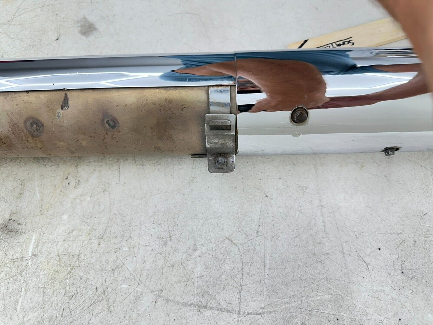 1999 HONDA VALKYRIE INTERSTATE Chrome Right Exhaust Header Pipe System Nice