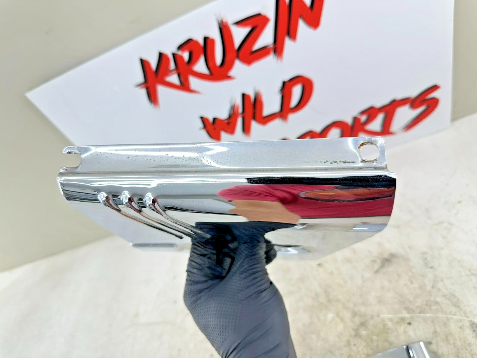 1995 HARLEY SOFTAIL Chrome Upper Fork Cover Tins