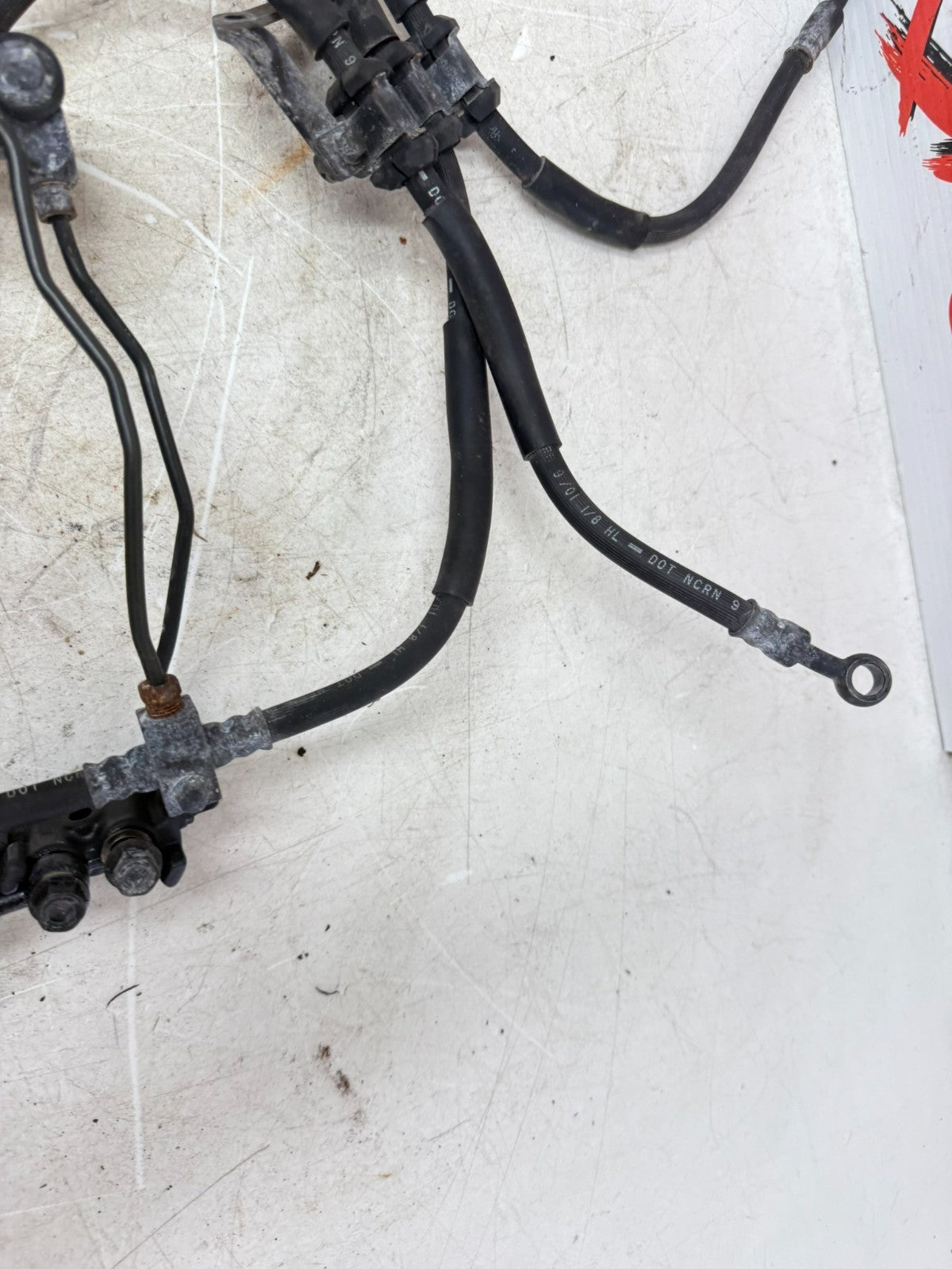 2002 Honda Goldwing GL1800 Front Brake Caliper Left Right & Brake Line Hose