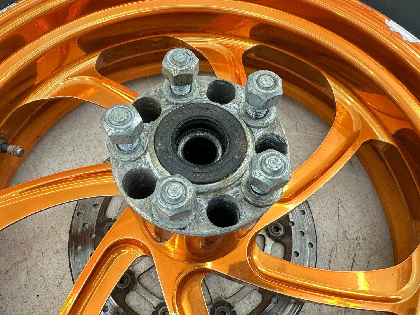 2006 Victory Kingpin 18x5 Rear Wheel Rim/Orange