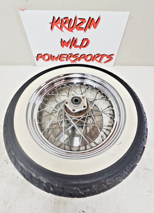 1990 Harley FXR FXRT FXRD FXRS FXLR FXRC Rear Wheel Rim Tire Chrome 16x3