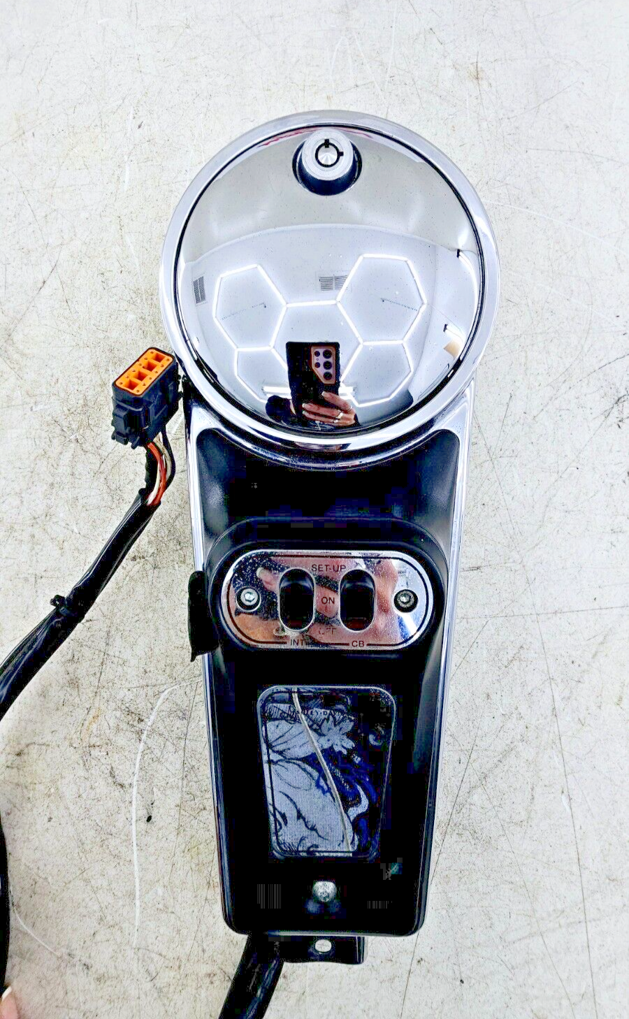 2002 HARLEY ELECTRA GLIDE Gas Tank Dash Dashboard Console Intercom CB Radio Head