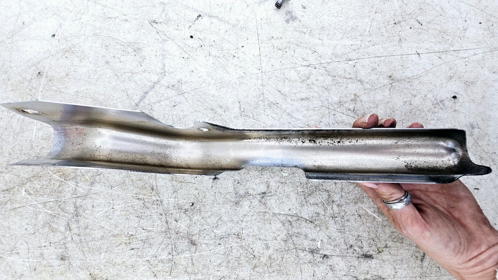 1998 HARLEY FLH ELECTRA GLIDE Chrome Rear Frame Strut Arm Cover Guard