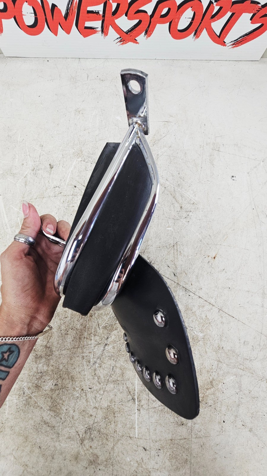 1996 HARLEY FLH ELECTRA GLIDE Rear Fender Bumper Mud Flaps w/ Studs