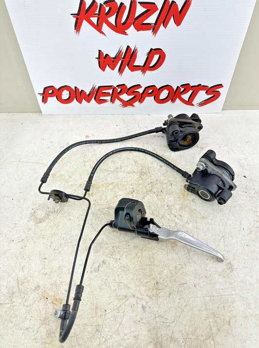 1997 HARLEY DYNA 99 Down Dual Caliper Hose + 11/16 Master Cylinder