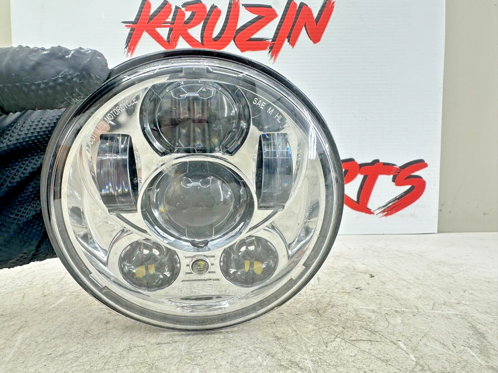 2001 HARLEY SOFTAIL Chrome Day Maker Projector LED Headlight 5.5" OEM HD