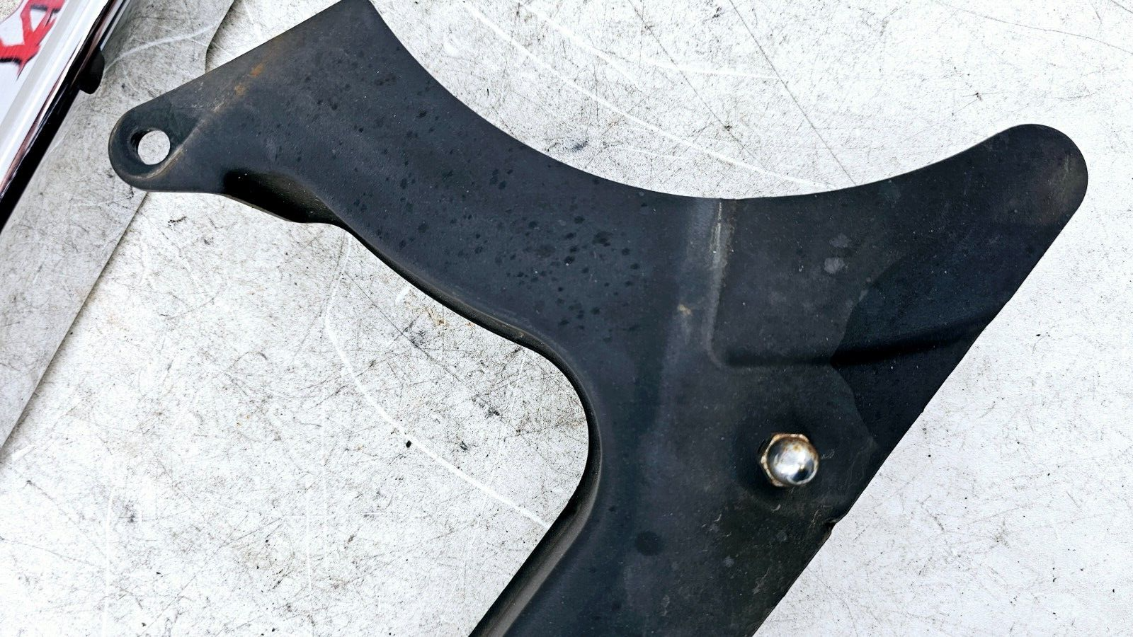 1999 HARLEY SOFTAIL Chrome Upper Belt Cover Guard + Black Lower