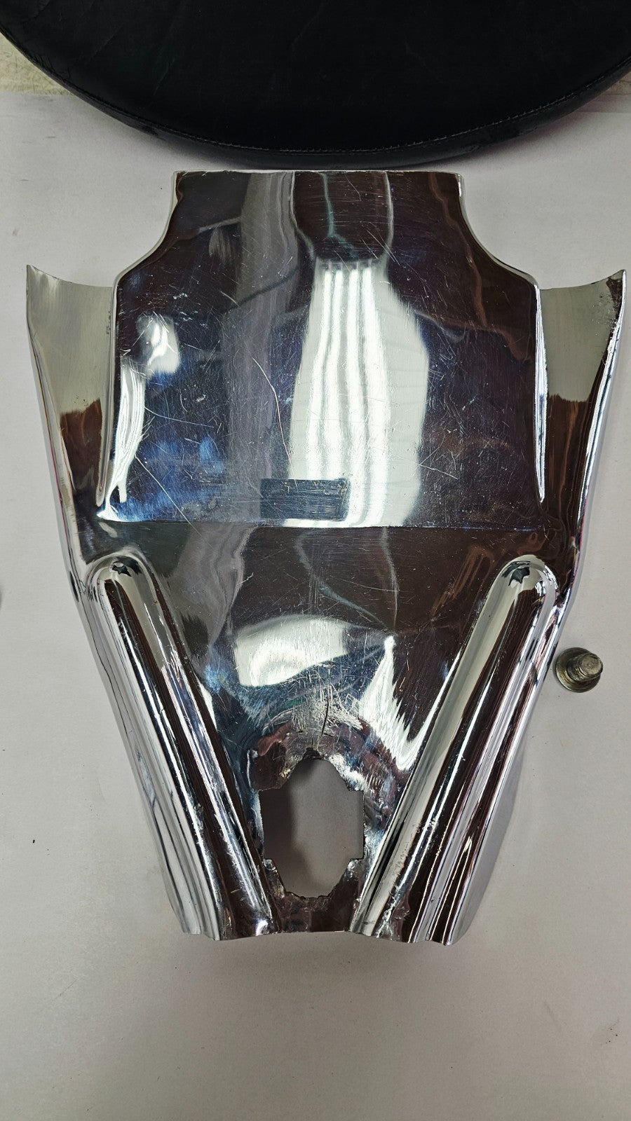 1995 HARLEY SOFTAIL FATBOY Corbin Solo Springer Driver Seat Chrome Filler Panel