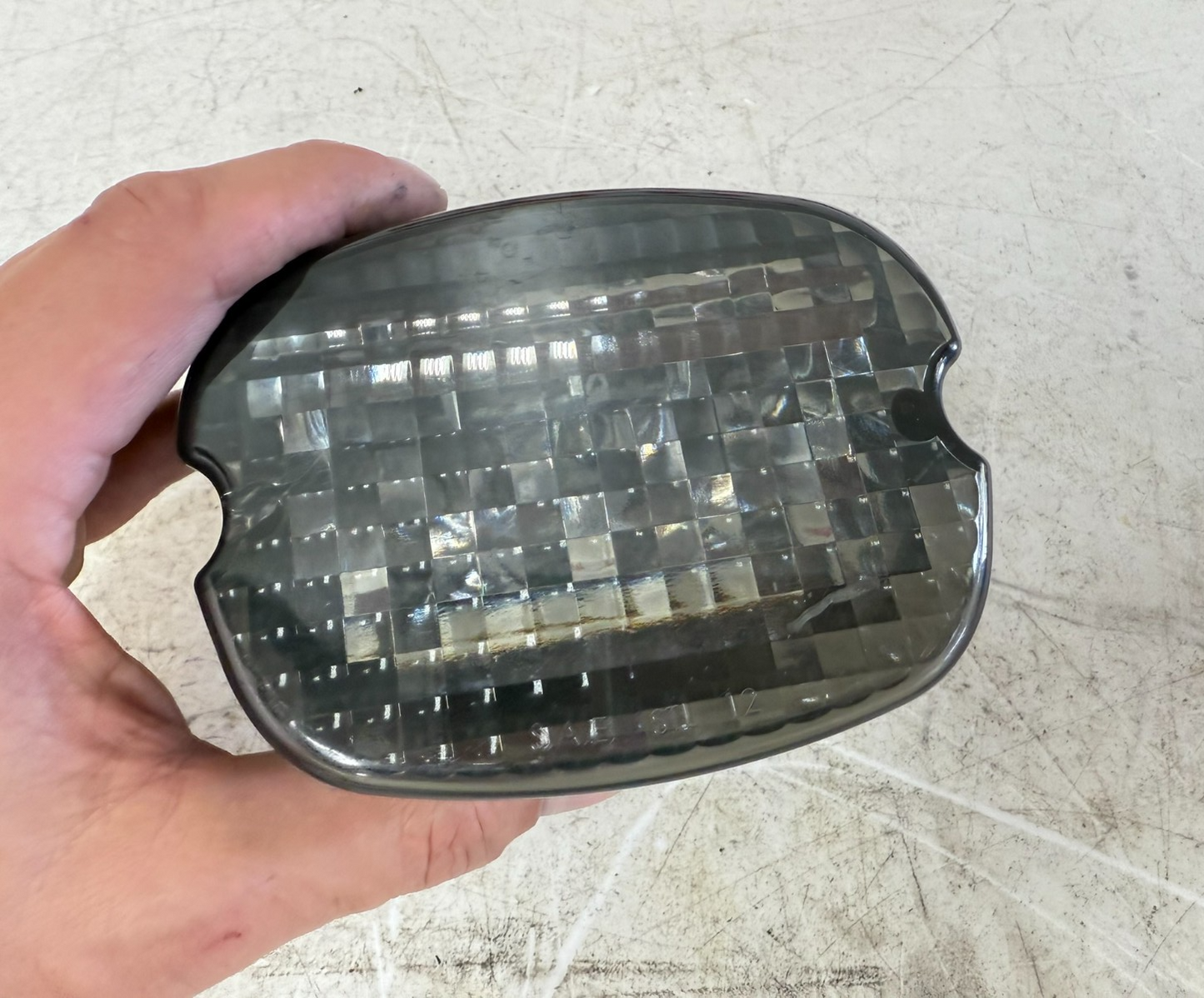 2003 HARLEY DYNA WIDE GLIDE Rear LED Tail Light Smoke Lens brightasslights 
