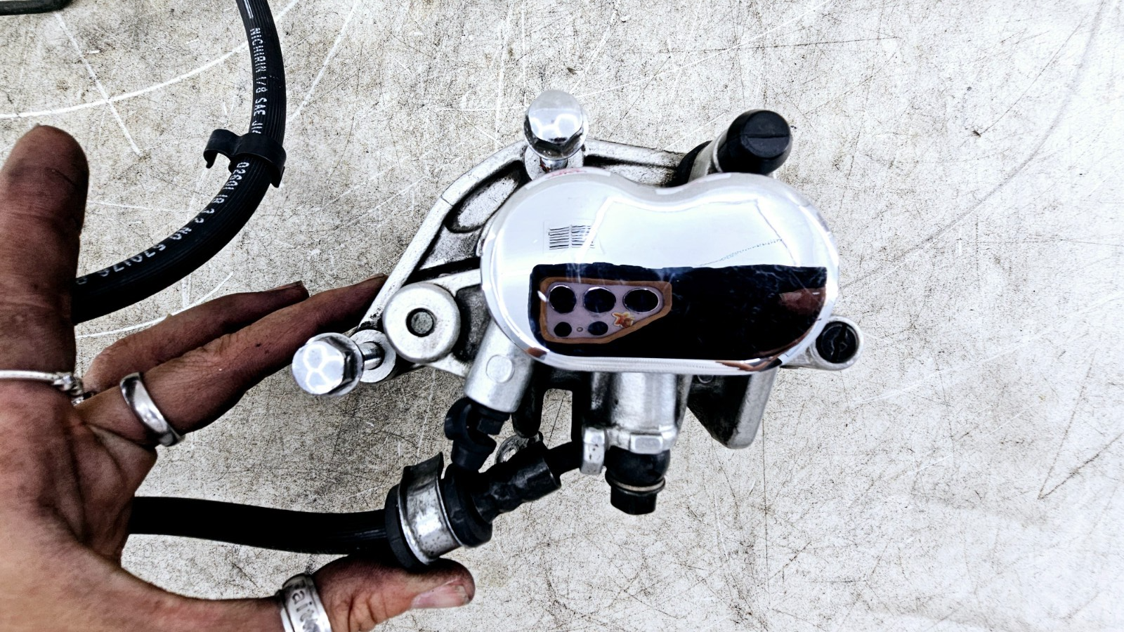 1999 HONDA VALKYRIE INTERSTATE Dual Caliper Hose Master Cylinder + Right Mirror