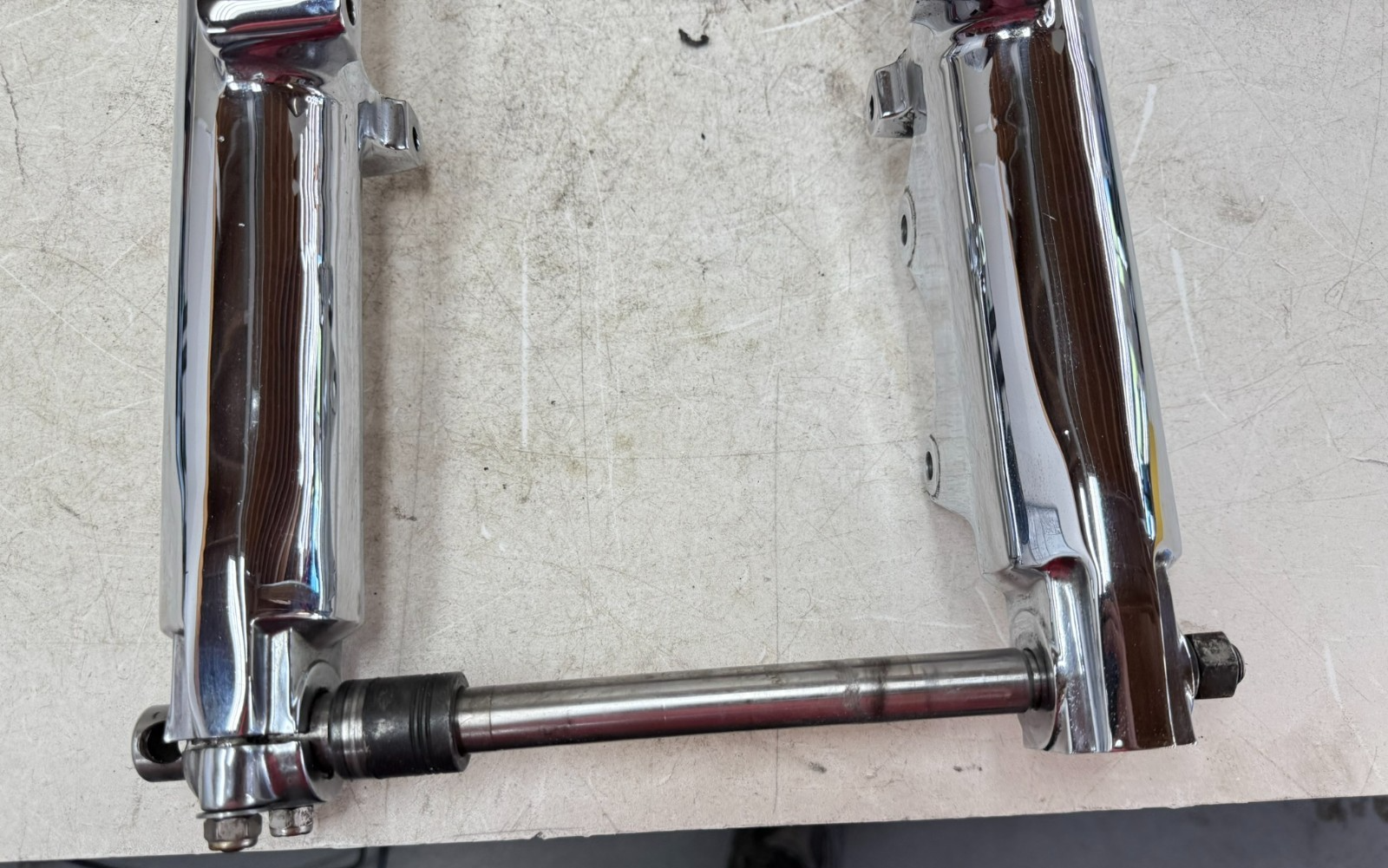 1997 HARLEY DAVIDSON SOFTAIL Chrome Front End Forks Triple Tree Lowers 41mm 