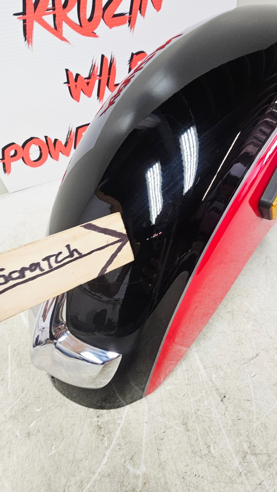 1999 HONDA VALKYRIE INTERSTATE Front Fender w/ Chrome Trim Tip OEM