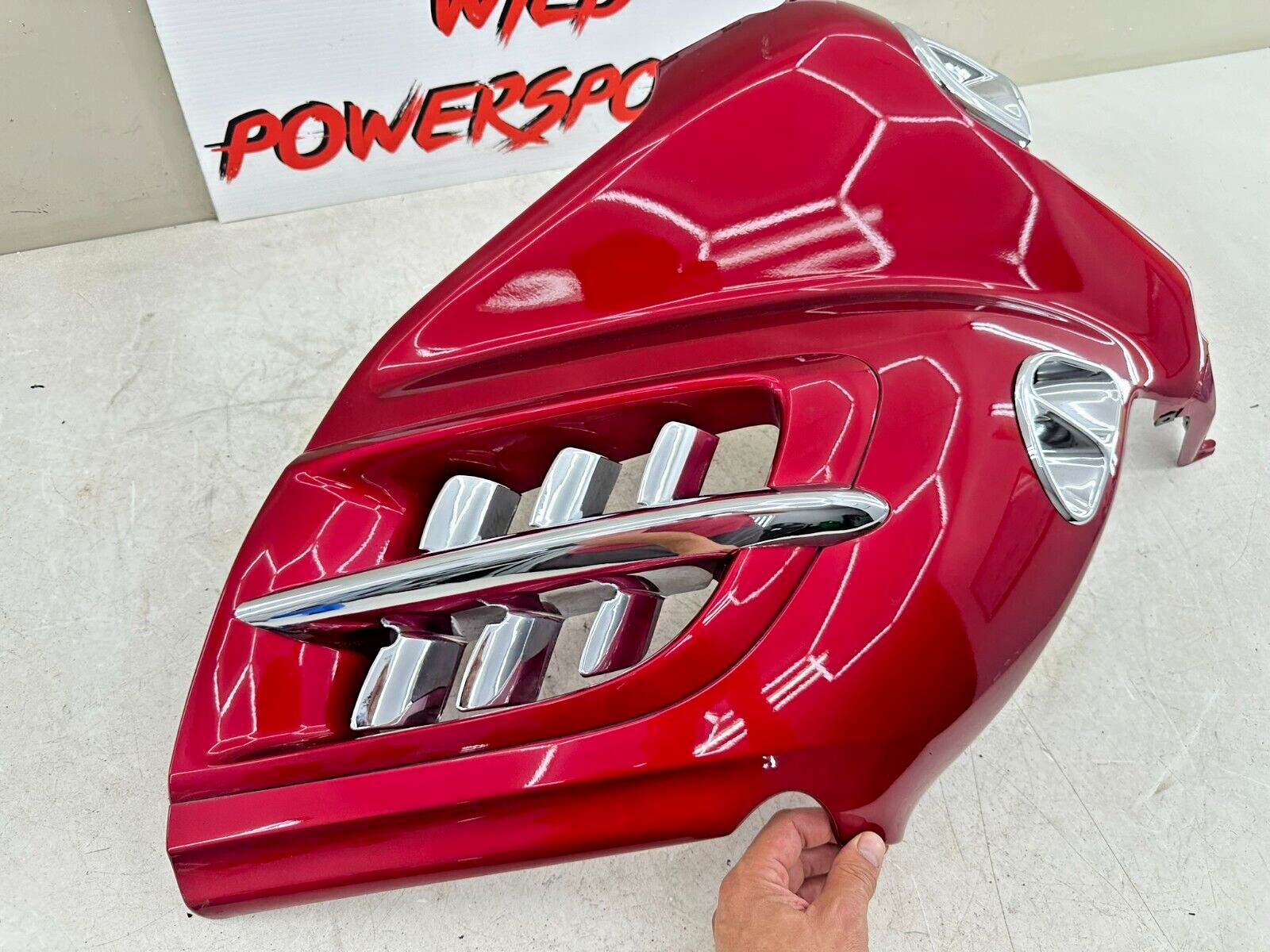 2004 Honda Goldwing GL1800 Red Right Side Headlight Fairing Cowl Panel