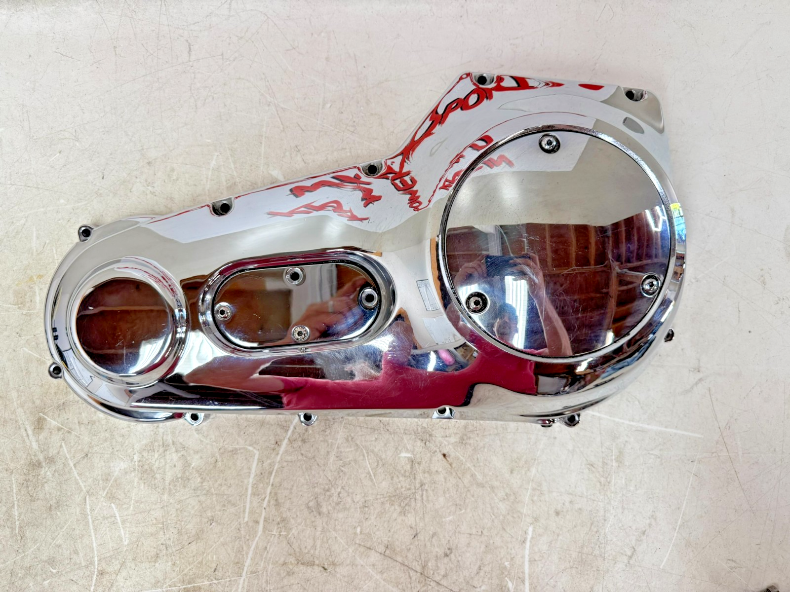 1997 HARLEY DAVIDSON SOFTAIL Outer Primary Clutch Cover Case Chrome Housing