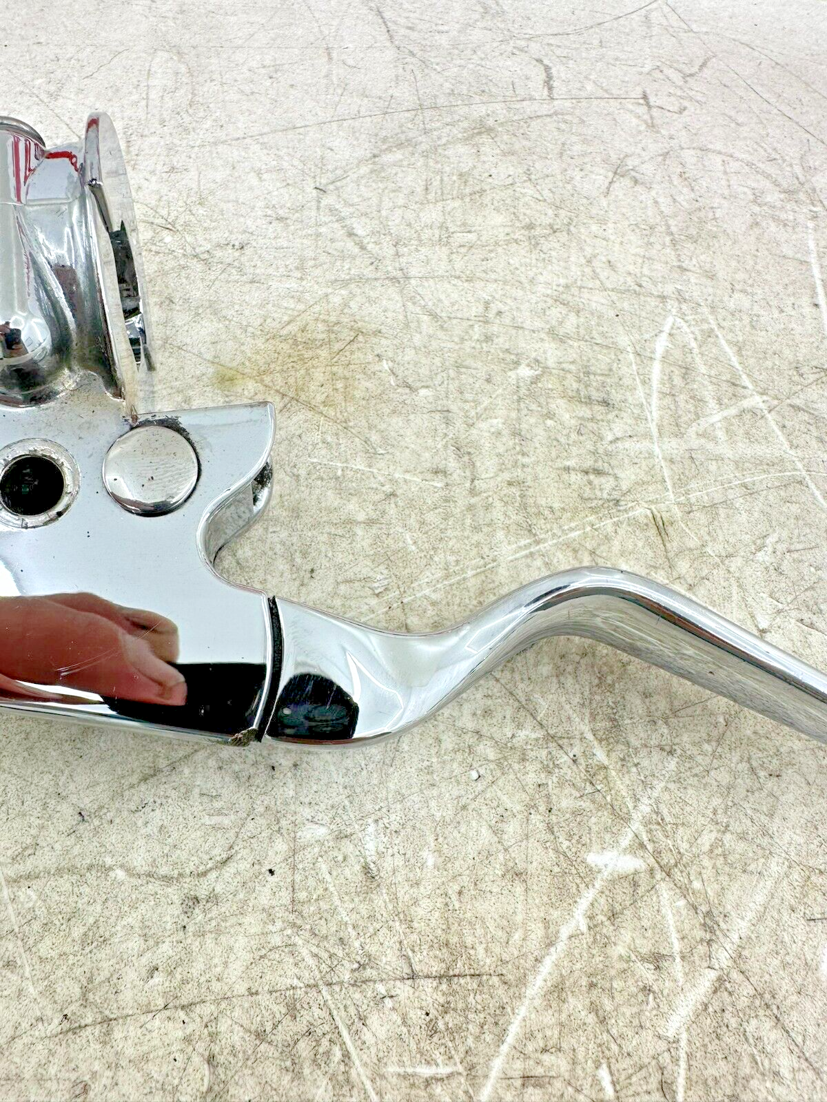 2007 HARLEY SOFTAIL CUSTOM Chrome Clutch Lever + Perch Mounting Bracket