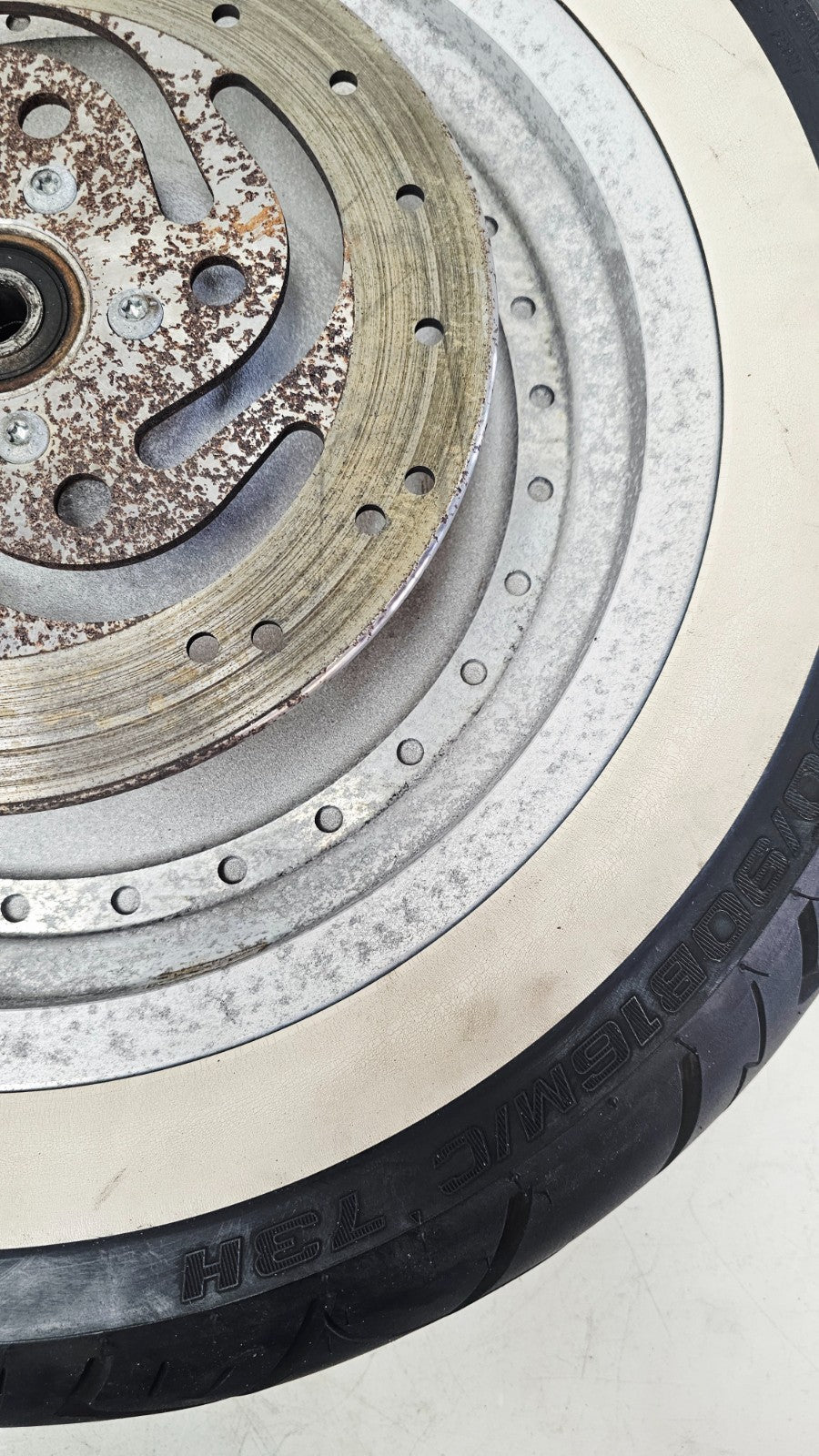 2002 HARLEY SOFTAIL Fatboy Solid Front Wheel Rim Tire OEM 16x3