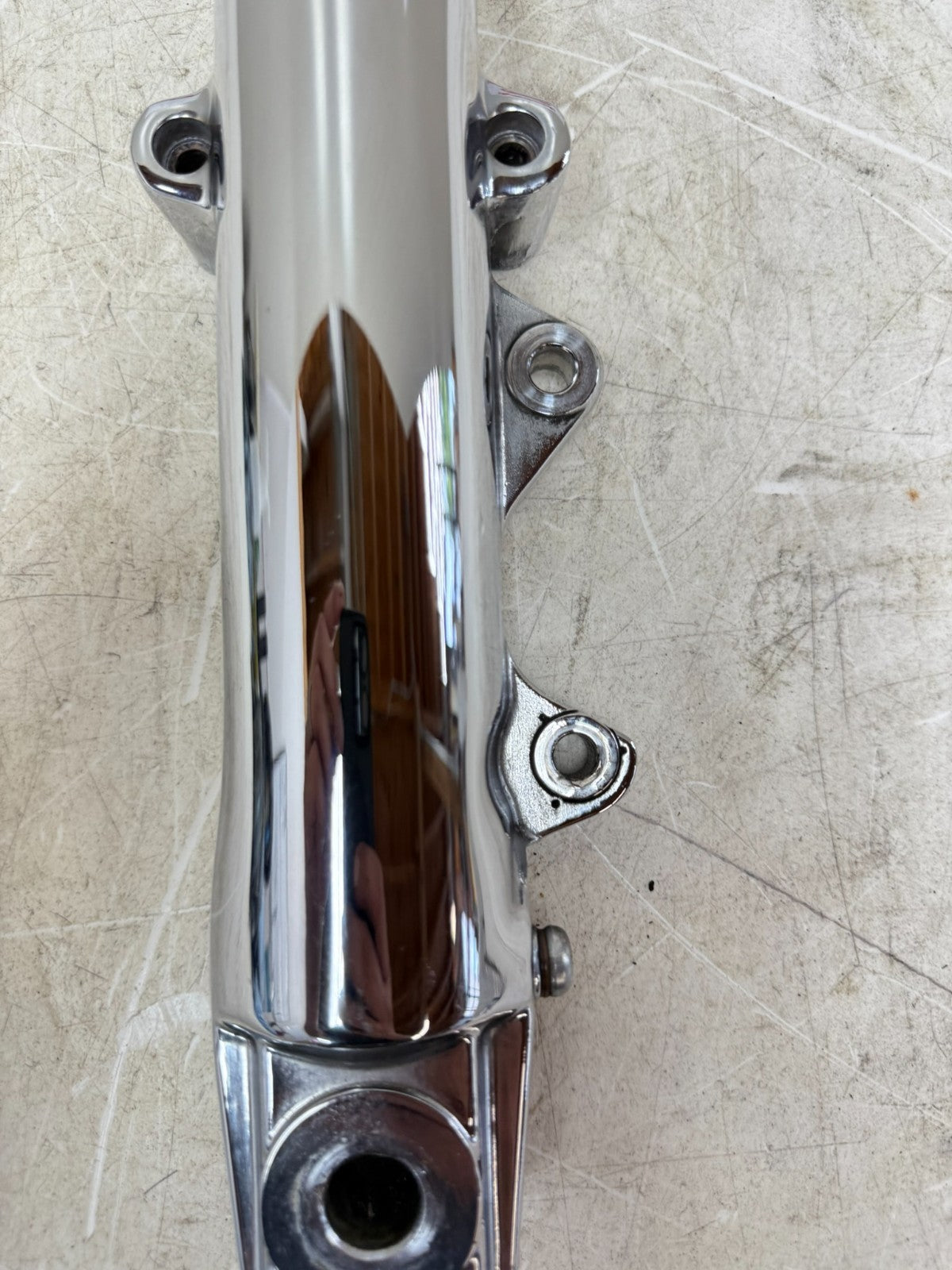 1997 HARLEY DAVIDSON SOFTAIL 41mm Left Chrome Fork Leg Tube Lower Slider