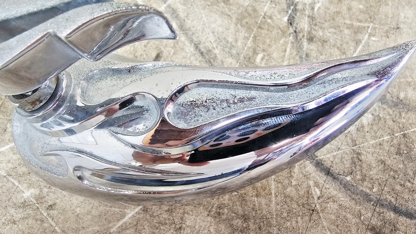 2003 HARLEY SOFTAIL DEUCE Chrome Teardrop Rearview Side Mirrors