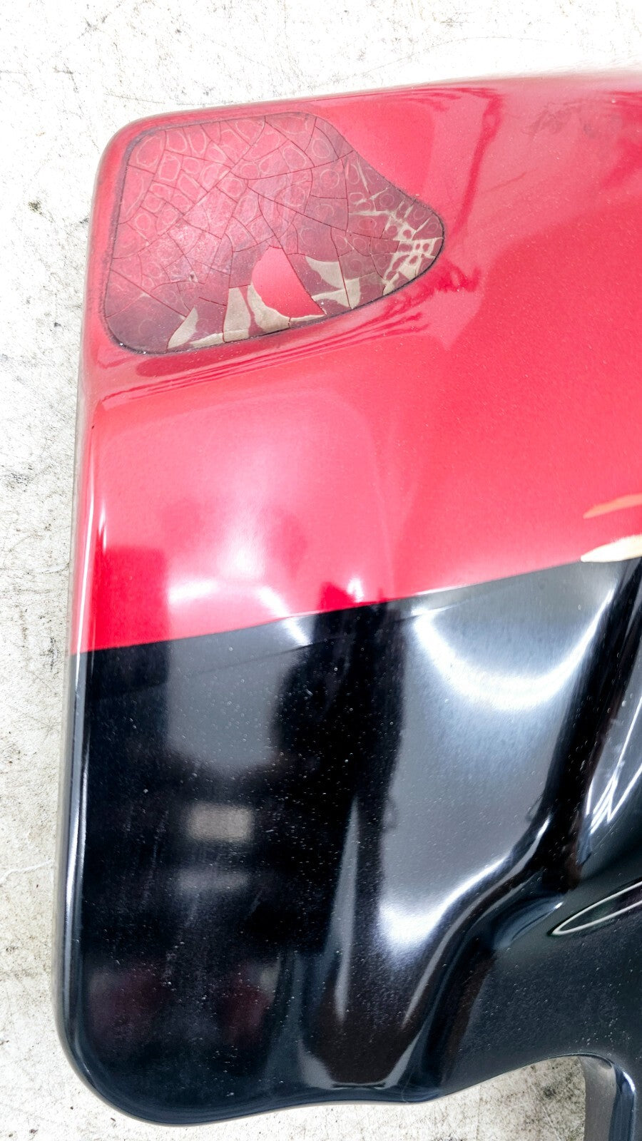 1998 HARLEY FLH ELECTRA GLIDE Right Side Cover Fairing Panel Cowl RED BLACK OEM